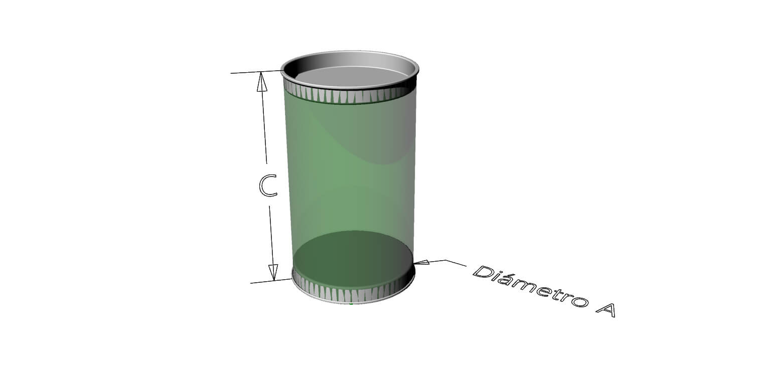 Caja Cilindro Mediana | Cajas de acetato | Industrias Arra
